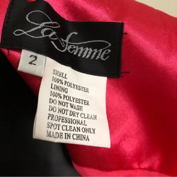 La Femme V-Neck High-Low Dress - Watermelon - Size 2 NWT - Picture 6 of 9